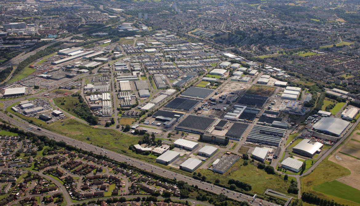 Aerial of Hillington Park